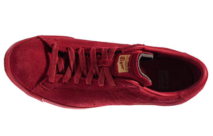 Lookbook 鬼塚虎 LawnShip 休閒板鞋 男女同款 紅色