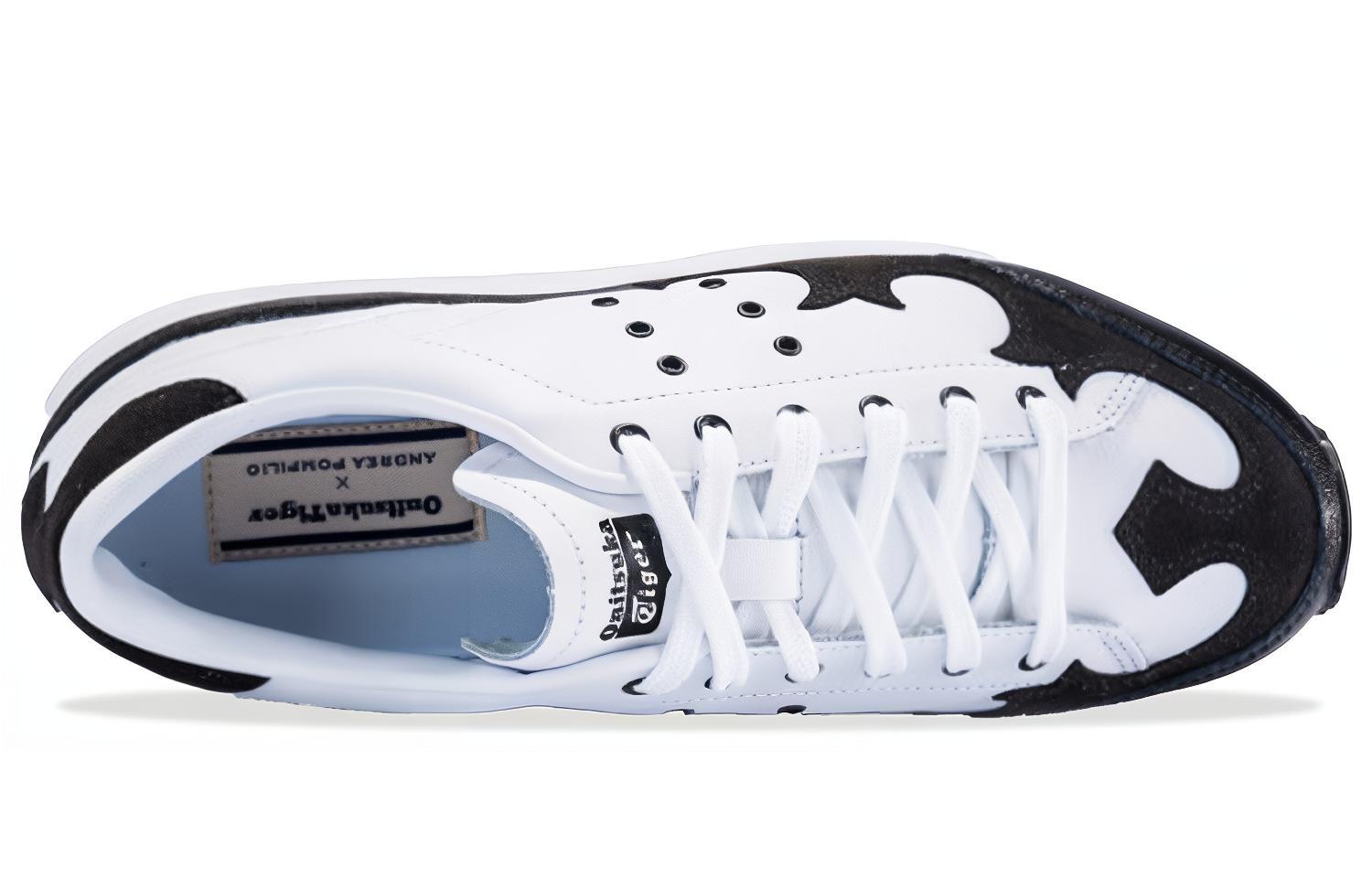 Lookbook Onitsuka Tiger Lawnship AP Shoes 'White Black' 1183A263-100