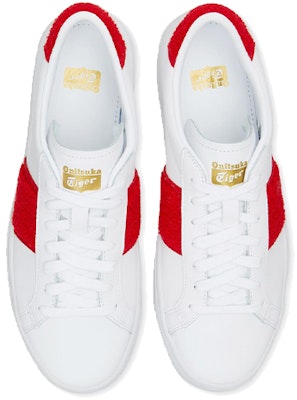 鬼冢虎Onitsuka Tiger LawnShip 轻便 低帮 板鞋 男款 白红 Shop 鬼冢虎Onitsuka Tiger LawnShip 轻便 低帮 板鞋 男款 白红