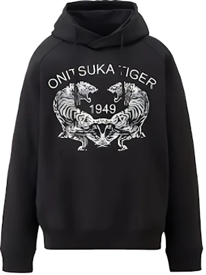 Sudadera Negra Unisex con Logo Onitsuka Tiger, Estilosa y Cómoda. 2183B185-001 Buy Sudadera Negra Unisex con Logo Onitsuka Tiger, Estilosa y Cómoda. 2183B185-001