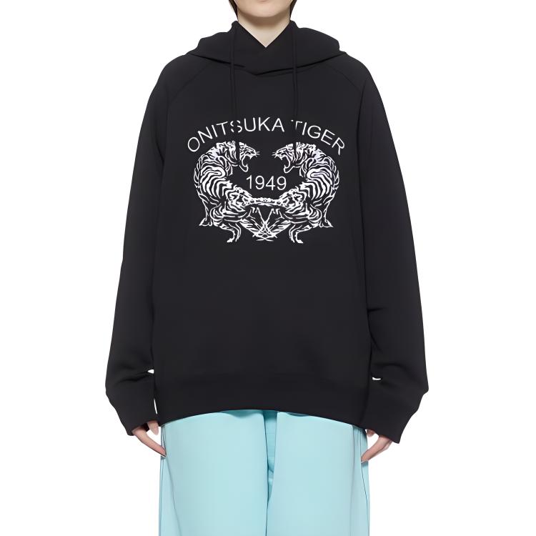 Shop Sudadera Negra Unisex con Logo Onitsuka Tiger, Estilosa y Cómoda. 2183B185-001
