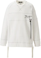 Onitsuka Tiger LS TOP Unisex Crewneck Pullover Sweater White 2183B111-100 Onitsuka Tiger LS TOP Unisex Crewneck Pullover Sweater White 2183B111-100