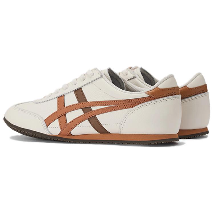 Shop Onitsuka Tiger鬼塚虎 Machu Racer 時尚百搭 防滑耐磨 低幫 生活休閒鞋 男女同款 白橙