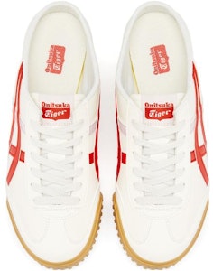 Onitsuka Tiger鬼塚虎 Machuation 潮流休閒半拖 低幫 板鞋 男女同款 白紅色 Shop Onitsuka Tiger鬼塚虎 Machuation 潮流休閒半拖 低幫 板鞋 男女同款 白紅色