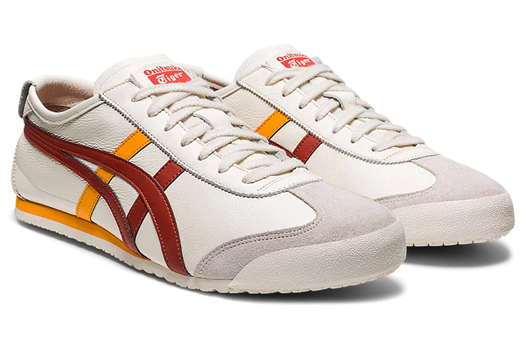 Lookbook Onitsuka Tiger鬼塚虎 MEXICO 66 復古 低筒 運動休閒鞋 男女款 白紅黃