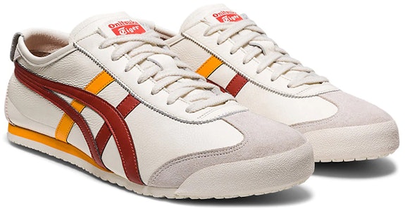 Onitsuka Tiger鬼塚虎 MEXICO 66 復古 低筒 運動休閒鞋 男女款 白紅黃 Lookbook Onitsuka Tiger鬼塚虎 MEXICO 66 復古 低筒 運動休閒鞋 男女款 白紅黃