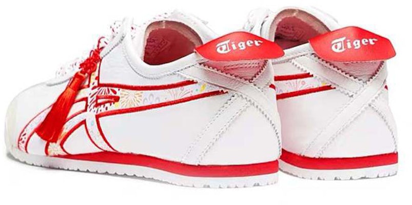 Onitsuka Tiger鬼塚虎 MEXICO 66 中國年 低幫 運動休閒鞋 男女同款 白紅 Lookbook Onitsuka Tiger鬼塚虎 MEXICO 66 中國年 低幫 運動休閒鞋 男女同款 白紅