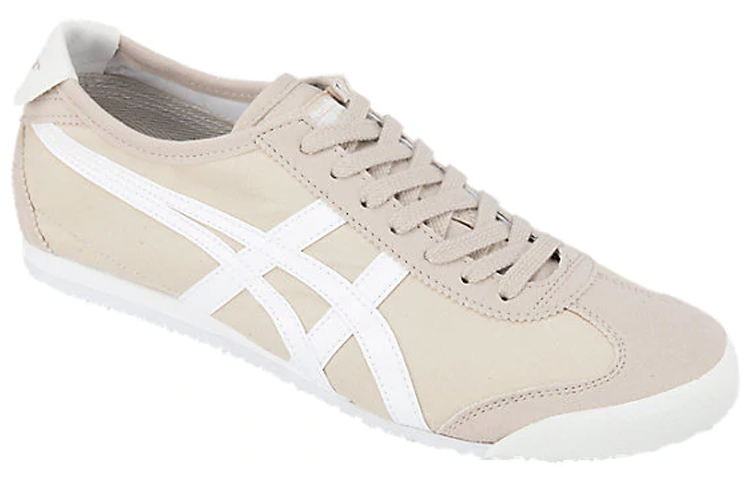 Shop Onitsuka Tiger鬼塚虎 MEXICO 66 低筒 運動休閒鞋 男女同款 米色