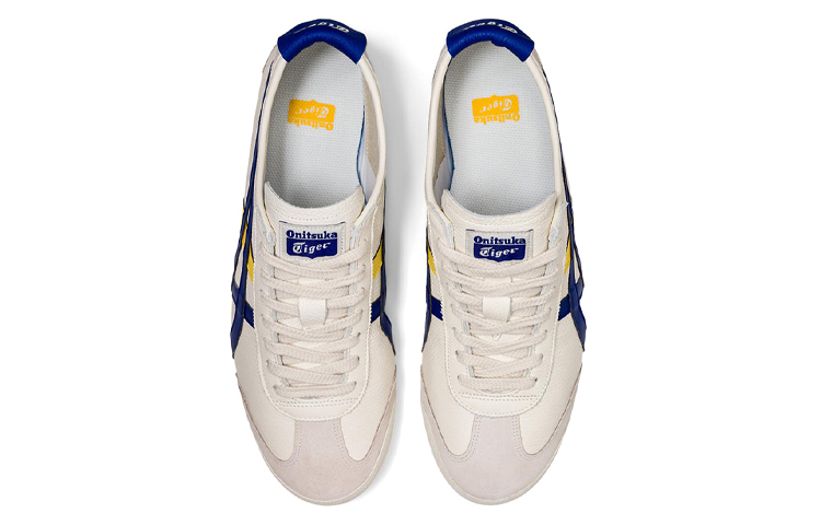 Shop Onitsuka Tiger 鬼塚虎 MEXICO 66 低筒運動休閒鞋 男女款 白藍黃