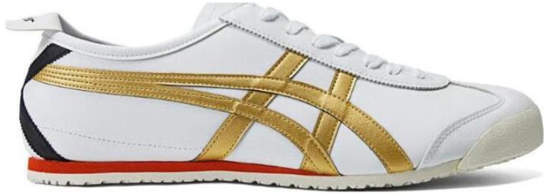 오니츠카 타이거 멕시코 66 '화이트 골드 레드' 1183C080-101 Order 오니츠카 타이거 멕시코 66 '화이트 골드 레드' 1183C080-101