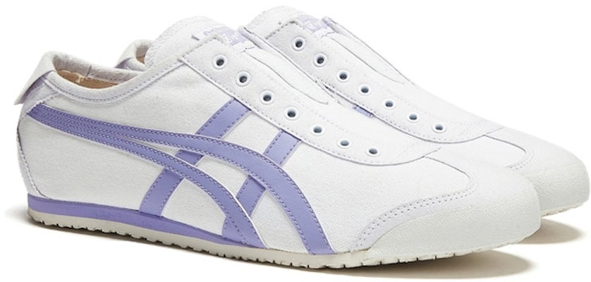 Onitsuka Tiger鬼塚虎 MEXICO 66 低筒 運動休閒鞋 男女款 白紫色 Lookbook Onitsuka Tiger鬼塚虎 MEXICO 66 低筒 運動休閒鞋 男女款 白紫色