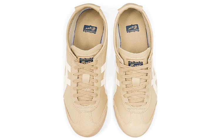 Shop Onitsuka Tiger鬼塚虎 MEXICO 66 低筒 運動休閒鞋 男女同款 木紋灰