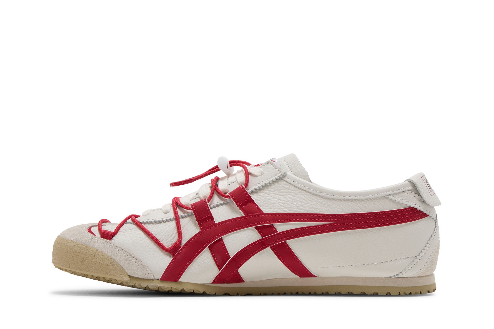 Lookbook Onitsuka Tiger鬼塚虎 MEXICO 66 圓頭舒適減震耐磨 低筒 休閒慢跑鞋 男女款 白色