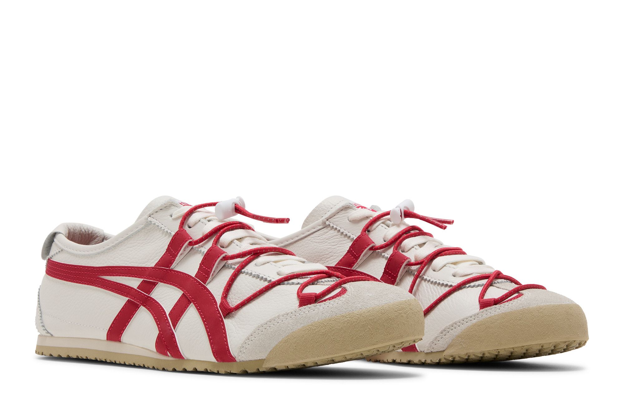 Cheap Onitsuka Tiger鬼塚虎 MEXICO 66 圓頭舒適減震耐磨 低筒 休閒慢跑鞋 男女款 白色