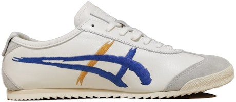 Onitsuka Tiger Mexico 66 歌舞伎 透氣耐磨防滑 低筒運動鞋 黃藍白 Order Onitsuka Tiger Mexico 66 歌舞伎 透氣耐磨防滑 低筒運動鞋 黃藍白