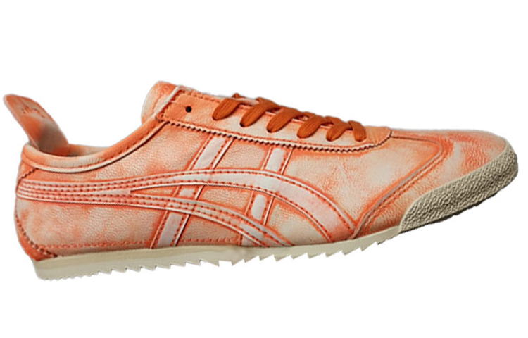 Order 鬼塚虎Mexico 66 Deluxe 做舊 潮流百搭 低幫休閒運動鞋 橙色