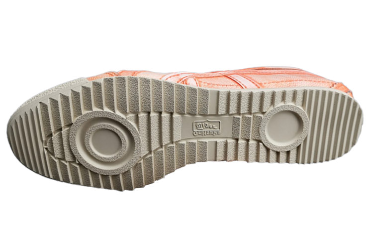 Shop 鬼塚虎Mexico 66 Deluxe 做舊 潮流百搭 低幫休閒運動鞋 橙色