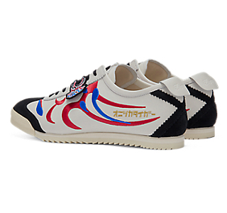 Shop Onitsuka Tiger MEXICO 66 DELUXE BLANC/ROUGE FLAMBOYANT 1181A370-103