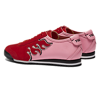 Shop 오니츠카 타이거 멕시코 66 파이어 레드/블로섬 핑크 1183C655-600