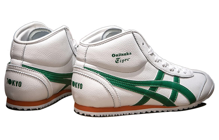 Shop 鬼塚虎 Mexico 66 中筒白綠橙