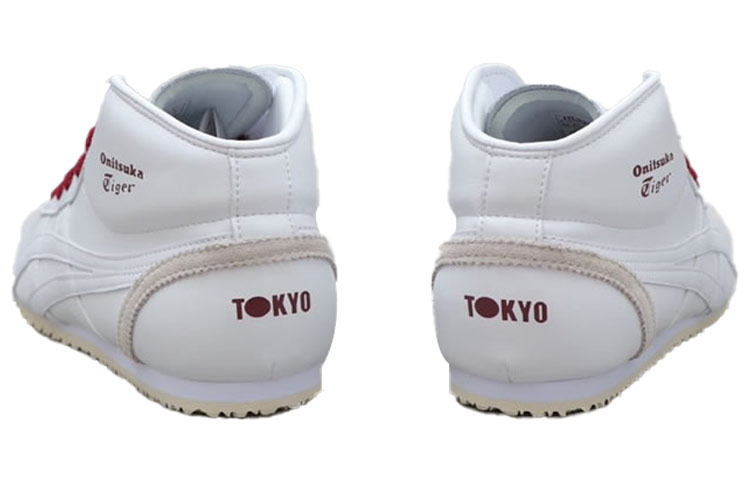 Shop Onitsuka Tiger Mexico 66 中筒跑鞋 白紅色