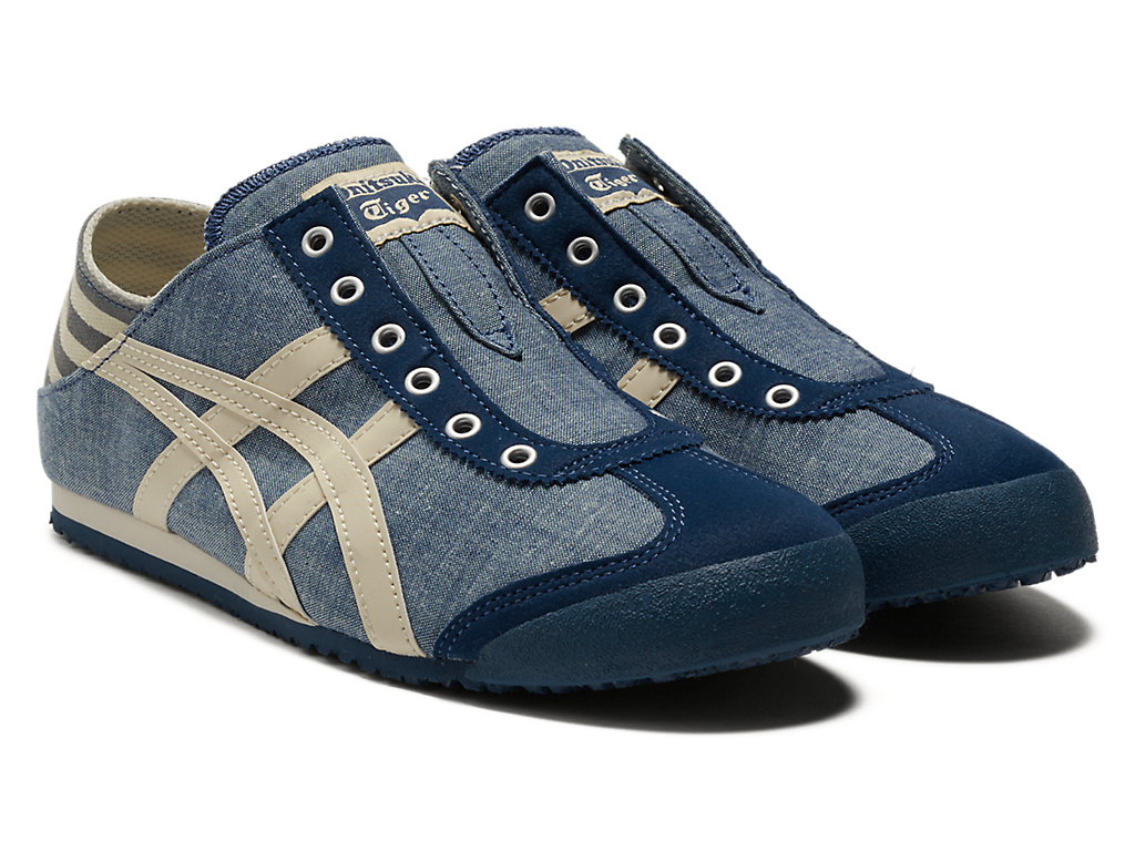 Lookbook 鬼塚虎 Mexico 66 Paraty '蓝色牛仔布自然' 1183C233-400