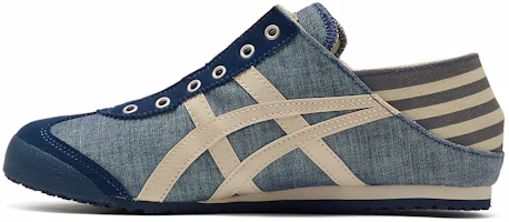 Shop 鬼塚虎 墨西哥 66 Paraty '藍色坑條布 自然色' 1183C233-400