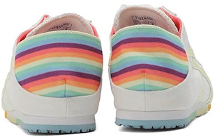 Onitsuka Tiger Mexico 66 一腳蹬運動休閒鞋 男女通款 白彩虹 Shop Onitsuka Tiger Mexico 66 一腳蹬運動休閒鞋 男女通款 白彩虹
