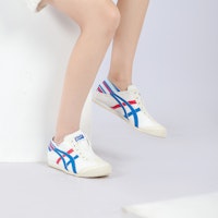 Onitsuka Tiger鬼塚虎 MEXICO 66 一腳蹬復古百搭 低筒 運動休閒鞋 男女皆宜 白藍 1