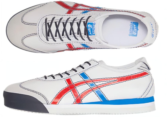 오니츠카타이거 멕시코 66 PF '화이트 블루' 1183A971-100 Sizing 오니츠카타이거 멕시코 66 PF '화이트 블루' 1183A971-100