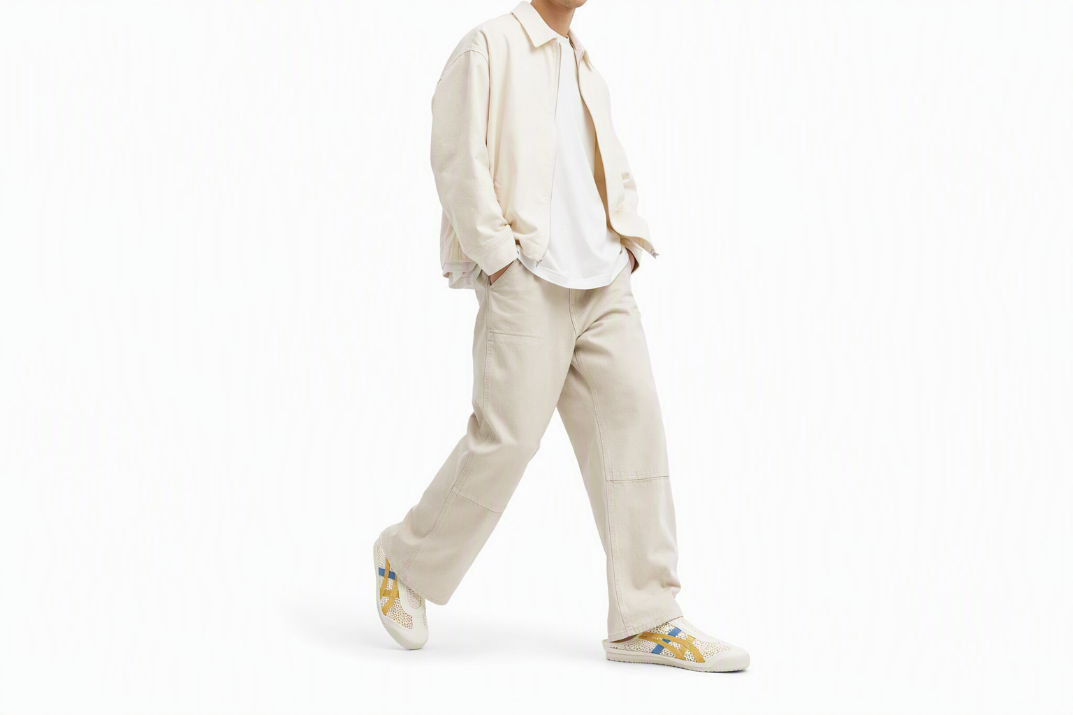 Order Onitsuka Tiger鬼塚虎 MEXICO 66巧克力運動拖鞋 男女同款 藍黃