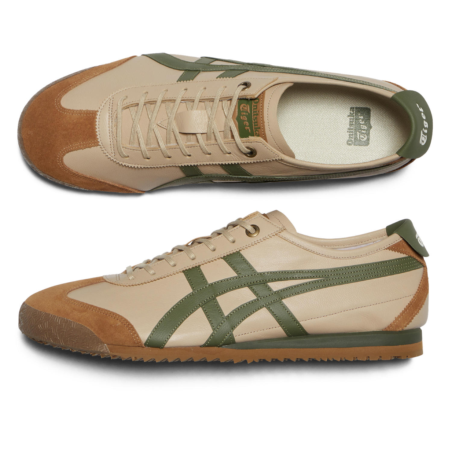 Sizing Onitsuka Tiger Mexico 66 SD 'Beige Coklat Hijau' 1183A872-252