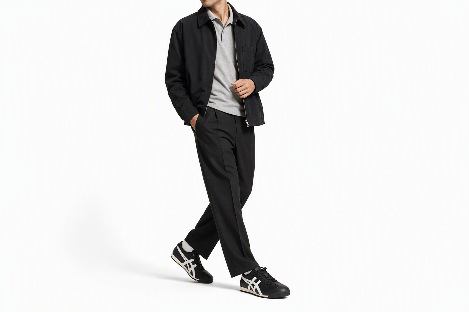 Order Onitsuka Tiger 鬼塚虎 MEXICO 66 SD 低筒 休閒運動鞋 男女同款 黑白