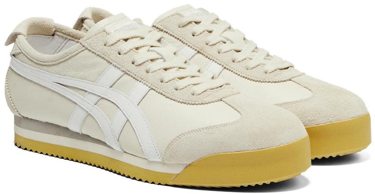 Onitsuka Tiger鬼塚虎 MEXICO 66 休閒百搭 防滑 耐磨 低筒 板鞋 女款 米色 Shop Onitsuka Tiger鬼塚虎 MEXICO 66 休閒百搭 防滑 耐磨 低筒 板鞋 女款 米色