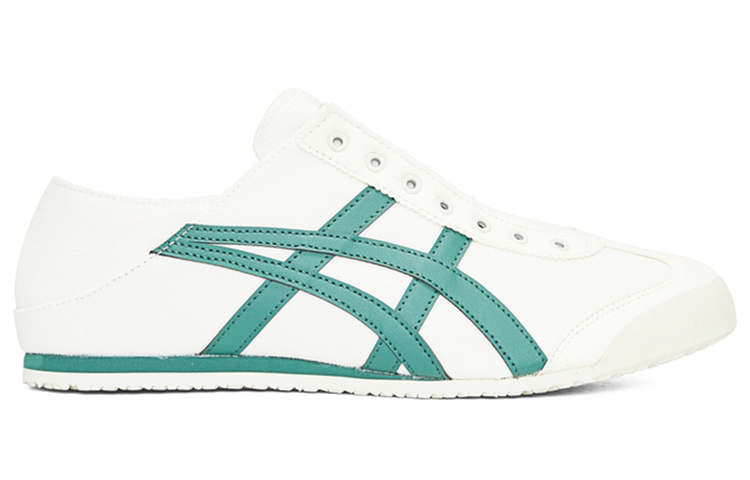 Order Onitsuka Tiger鬼冢虎 MEXICO 66 復古 輕便 低筒 跑步鞋 男女同款 白綠色