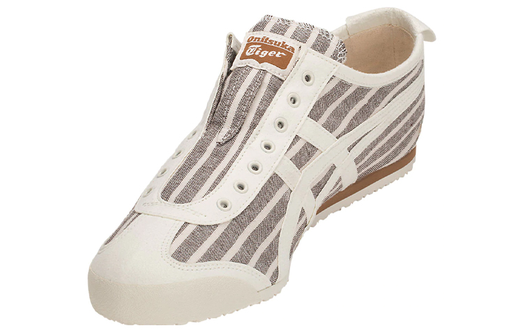 Shop 鬼塚虎 墨西哥66 无鞋带款 '米色棕色条纹' 1183A239-201