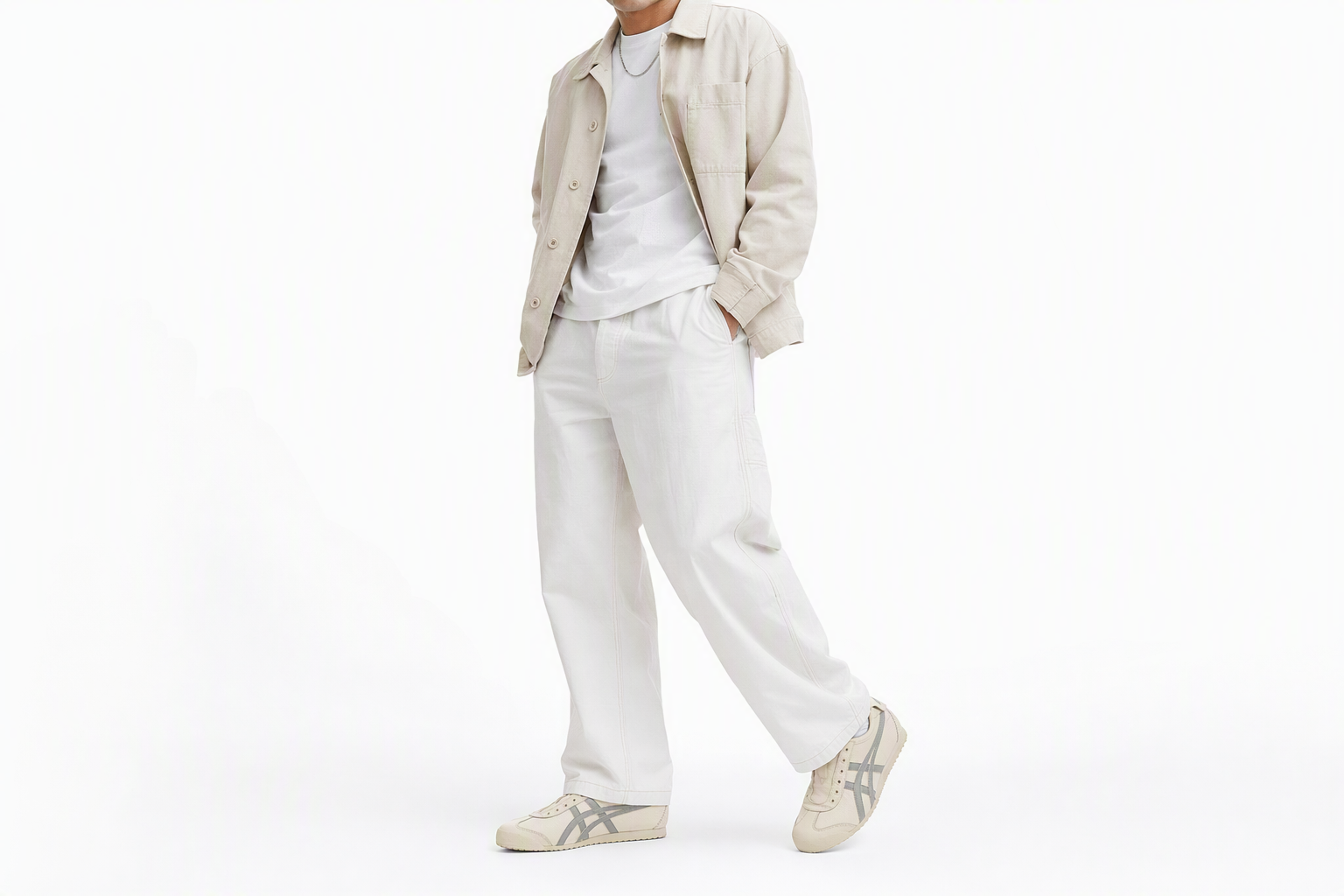Order Onitsuka Tiger鬼塚虎 MEXICO 66 Slip-On 舒適 透氣 低筒 運動休閒鞋 男女款 白灰