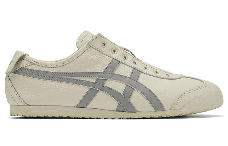 Lookbook Onitsuka Tiger鬼塚虎 MEXICO 66 Slip-On 舒適 透氣 低筒 運動休閒鞋 男女款 白灰
