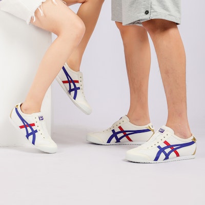 Onitsuka Tiger Mexico 66 Slip-On 'Cream Tuna Blue' 1183B475-100 Cheap Onitsuka Tiger Mexico 66 Slip-On 'Cream Tuna Blue' 1183B475-100