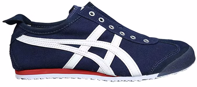 Lookbook Onitsuka Tiger鬼塚虎 MEXICO 66 懶人 耐磨 低筒 運動休閒鞋 男女同款 藍白