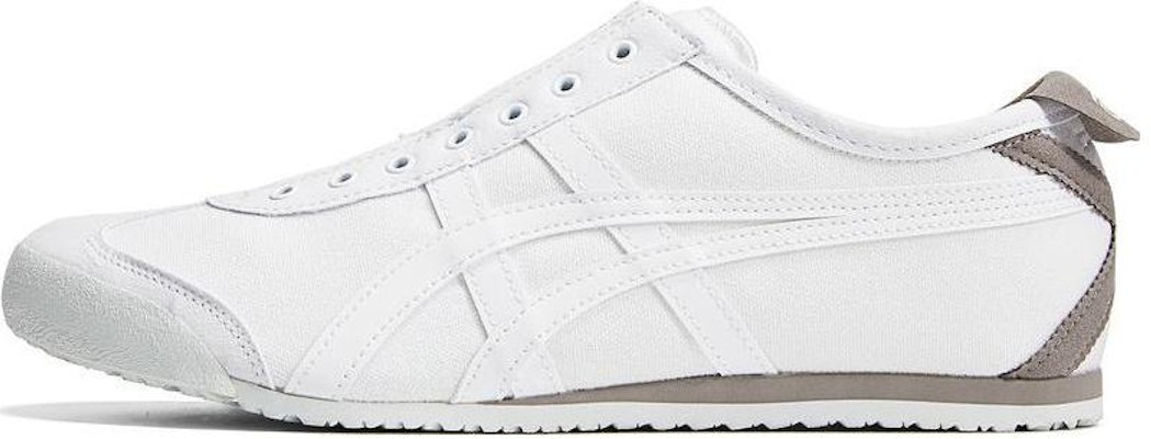 オニツカタイガー メキシコ66 スリッポン 白/グレー 1183A360-119 Buy オニツカタイガー メキシコ66 スリッポン 白/グレー 1183A360-119