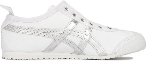 Onitsuka Tiger鬼塚虎 MEXICO 66 SLIP-ON 復古休閒 低筒 帆布鞋 男女款 白銀 Shop Onitsuka Tiger鬼塚虎 MEXICO 66 SLIP-ON 復古休閒 低筒 帆布鞋 男女款 白銀