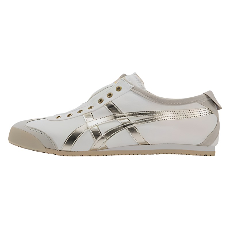Buy Onitsuka Tiger鬼塚虎 MEXICO 66 免綁圓頭舒適 防滑耐磨 低筒生活休閒鞋 男女同款 米色 韓版