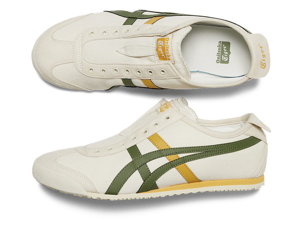 Cheap Onitsuka Tiger Mexico 66 Slip On 'Birch Moss' Lelaki Kasut Sneakers 1183A360-211