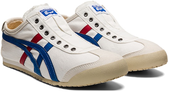 鬼冢虎 Mexico 66 无鞋带休闲鞋“白色三色” 1183A360-121 Order 鬼冢虎 Mexico 66 无鞋带休闲鞋“白色三色” 1183A360-121