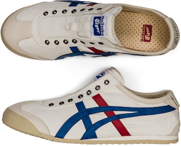 鬼冢虎 Mexico 66 无鞋带休闲鞋“白色三色” 1183A360-121 Cheap 鬼冢虎 Mexico 66 无鞋带休闲鞋“白色三色” 1183A360-121