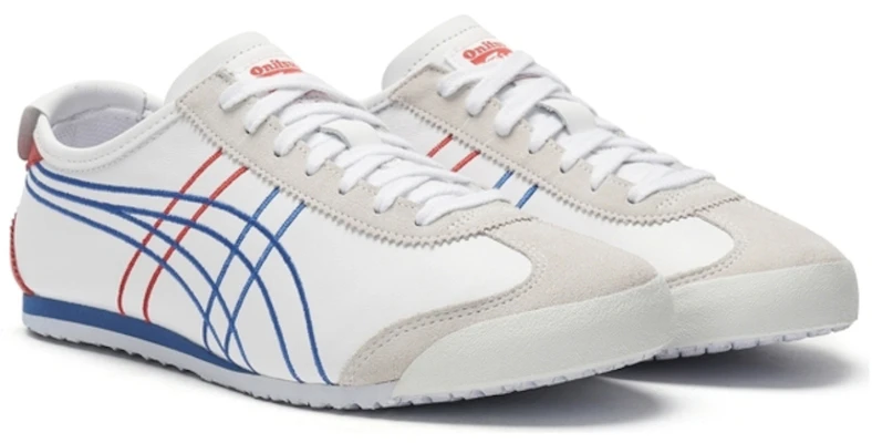 Onitsuka Tiger Mexico 66 Unisex Blanco/Rojo/Azul 1183A650-102 Lookbook Onitsuka Tiger Mexico 66 Unisex Blanco/Rojo/Azul 1183A650-102