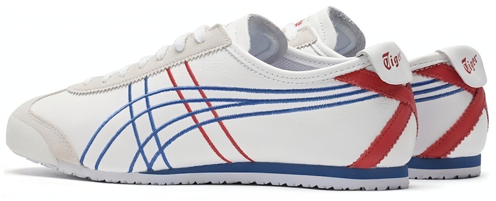 Onitsuka Tiger Mexico 66 Unisex Blanco/Rojo/Azul 1183A650-102 Shop Onitsuka Tiger Mexico 66 Unisex Blanco/Rojo/Azul 1183A650-102