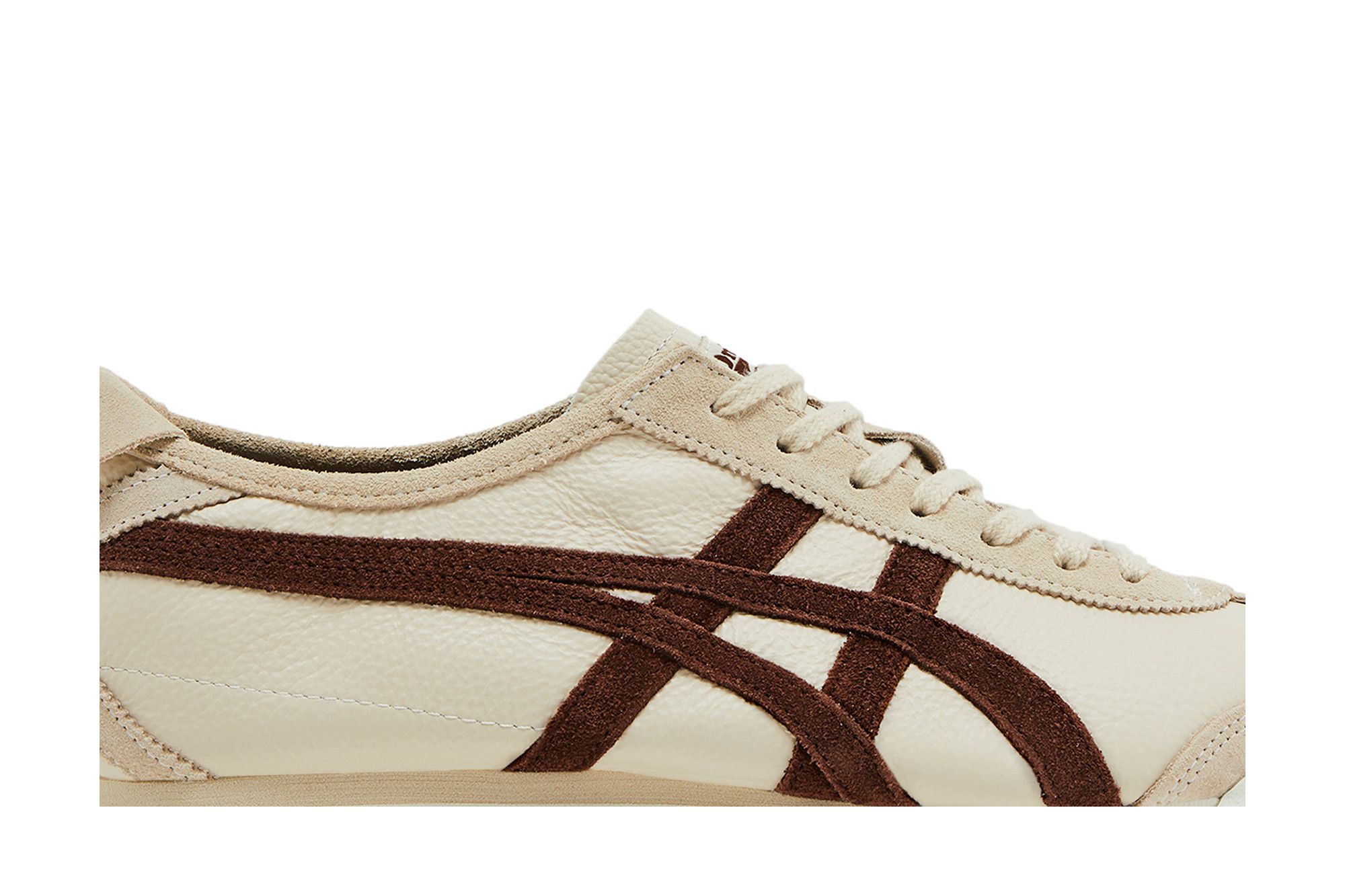 Shop Onitsuka Tiger鬼塚虎 MEXICO 66 合成皮革 低筒 休閒鞋 男女同款 米棕