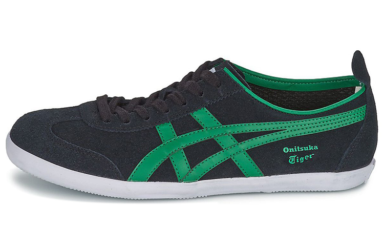 Buy 鬼冢虎 墨西哥66 Vulc '黑绿色' 运动鞋 D2Q4L-9084